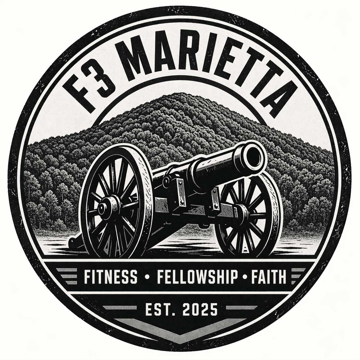 F3 Marietta cannon emblem